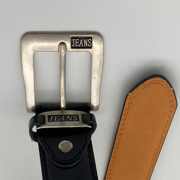 JEANS Men’s Genuine Leather Belt Black Color Size XXXL-50/29668 - Picture 3 of 6